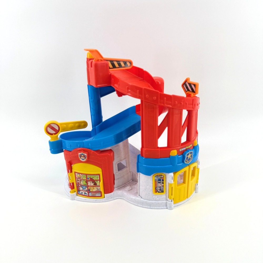 Fisher-Price Little People Race & Chase Rescue Spiral Ramp Only No Cars